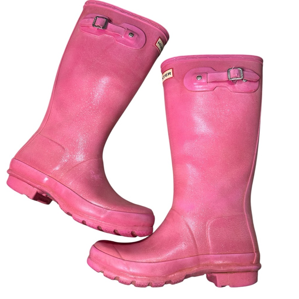 Pink Kids Hunter Tall Rainboots